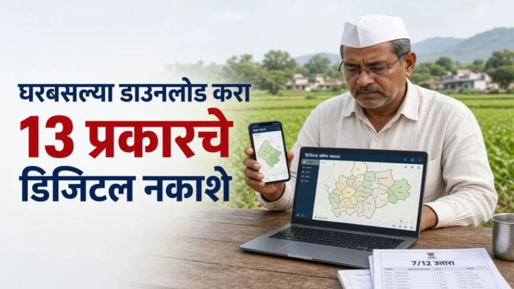 डिजिटल नकाशे डाउनलोड करण्याची सुविधा सुरू; घरबसल्या मोबाईलवरून मिळवा जमिनीचे नकाशे