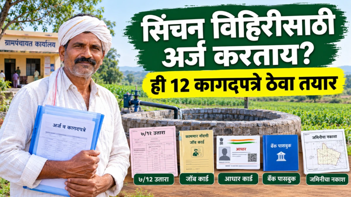 वैयक्तिक सिंचन विहिरीसाठी आवश्यक कागदपत्रे