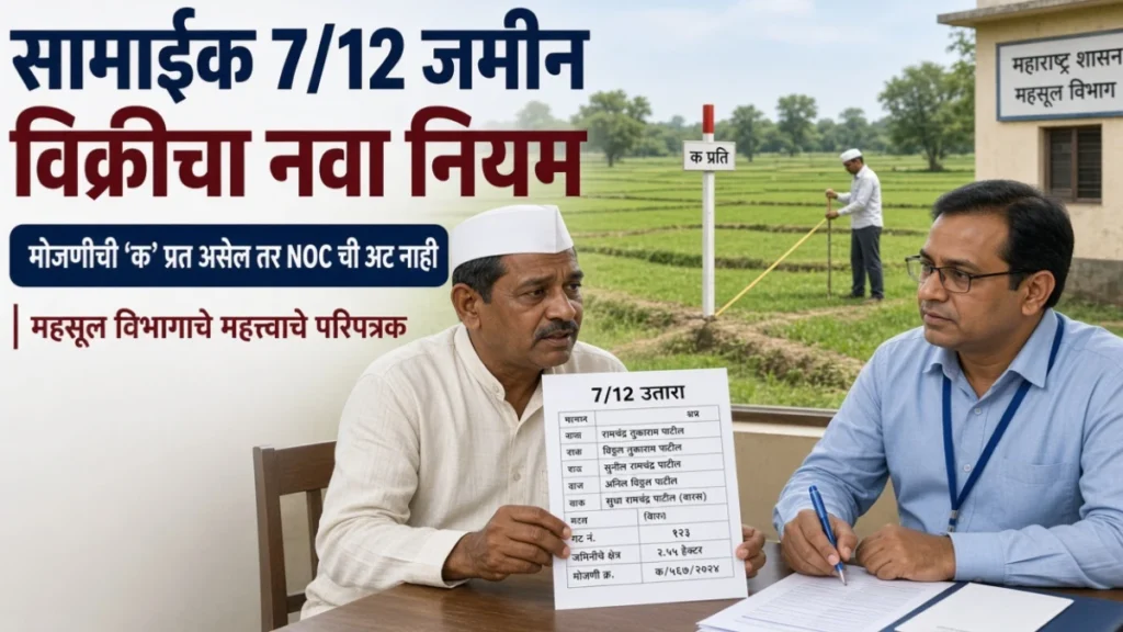 7/12 वर सामाईक नावे असलेल्या जमिनीच्या विक्रीसाठी नवा नियम; NOC बाबत शासनाचे निर्देश
