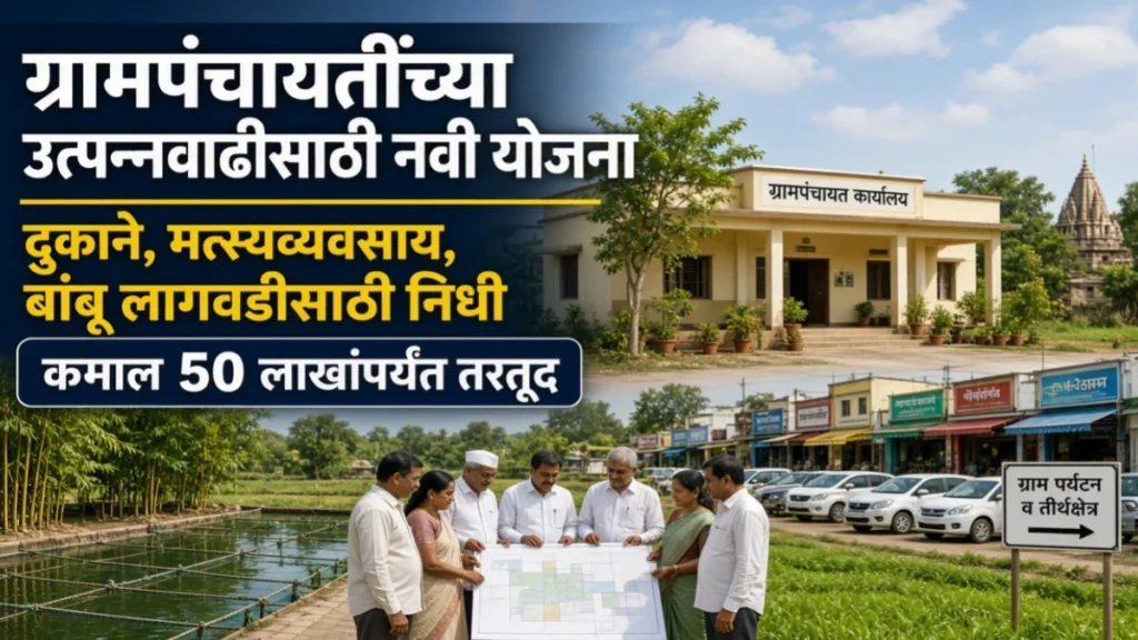 ग्रामपंचायतींच्या उत्पन्नवाढीसाठी नवी योजना; दुकाने, तलाव, बांबू लागवडीसाठी निधी